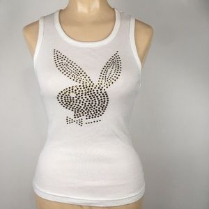 Vintage 00’s Playboy Bunny rhinestone Tank Top